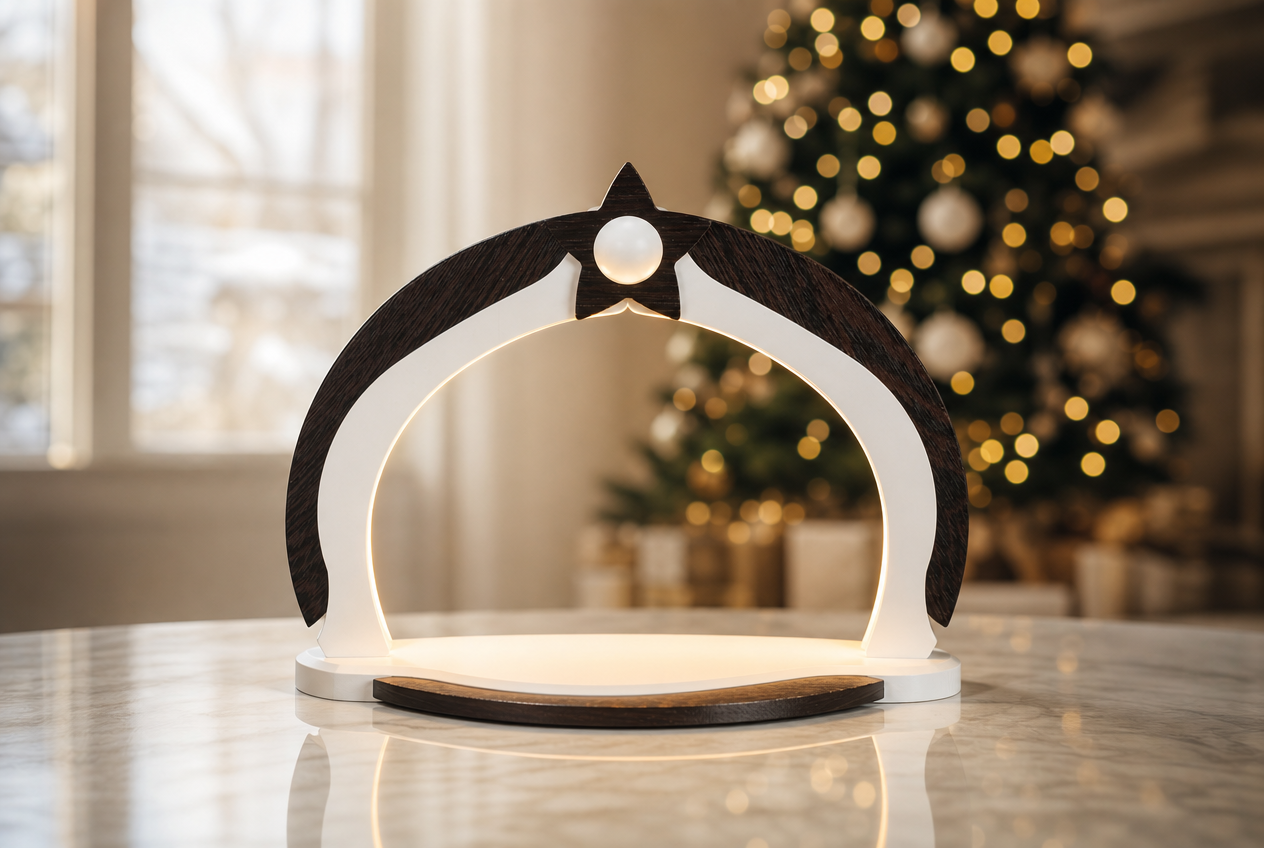 Schwibbogen LED Design Bogen - Minimalistisch - Original Erzgebirge Kopie