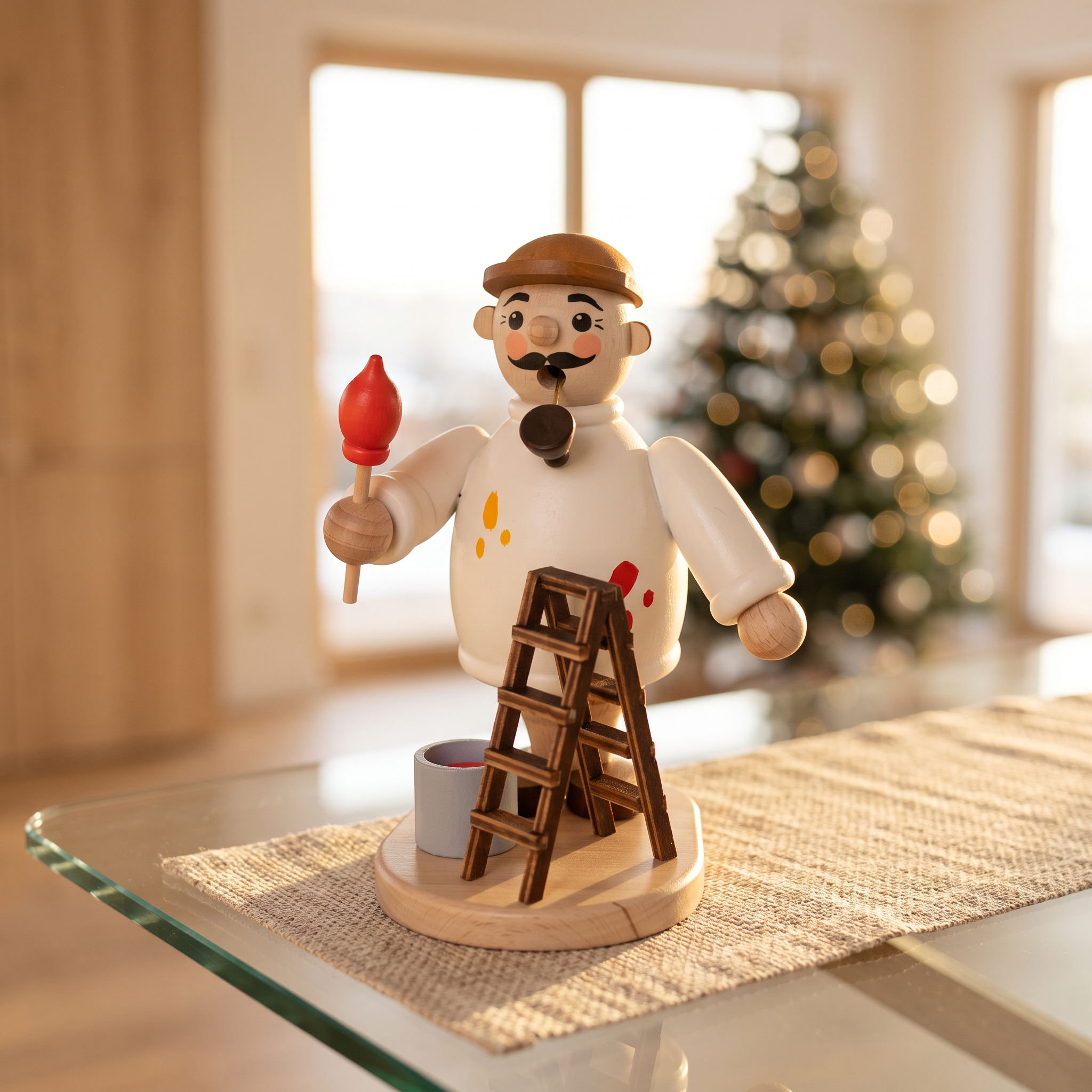 Räuchermann Maler aus unserer "Geschenke-Serie" - Original Erzgebirge