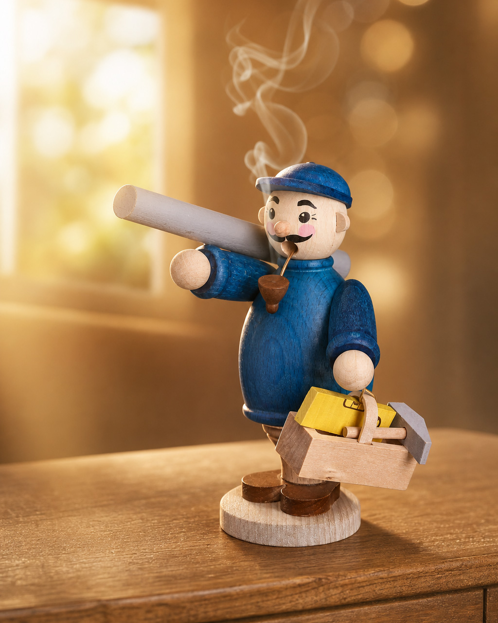 Räuchermann Installateur aus unserer "Geschenke-Serie" - Original Erzgebirge