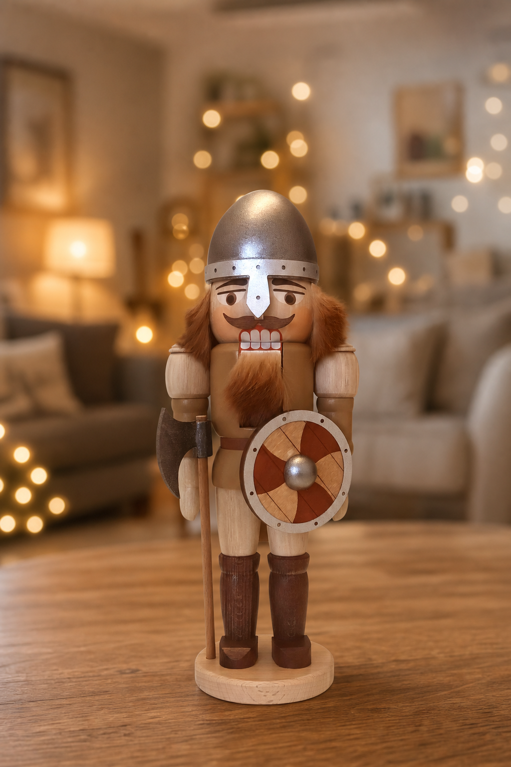 Nussknacker mittel "Wikinger" aus der Serie „Echte Naturburschen“ – Original Erzgebirge