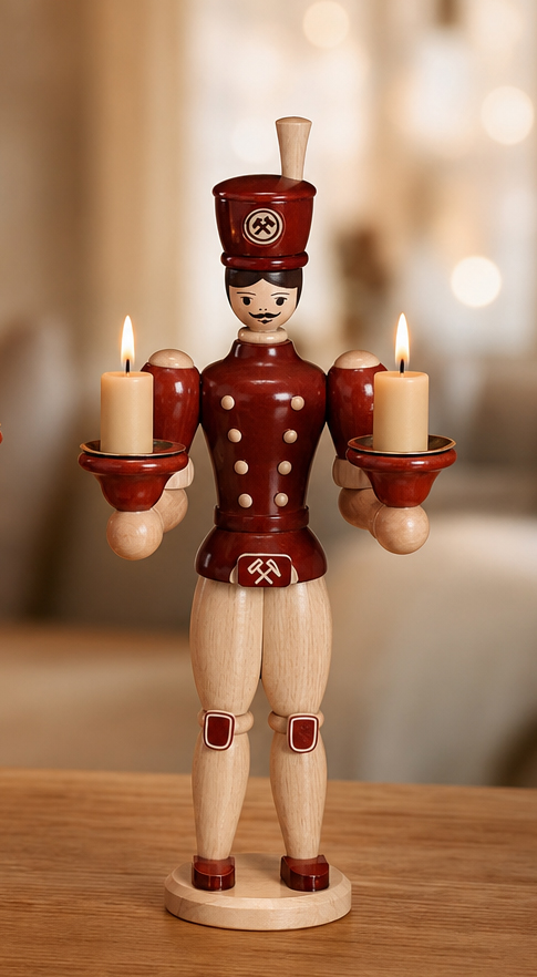 Kerzenhalter „Bergmann“ – Ein Stück erzgebirgische Tradition für Ihr Zuhause