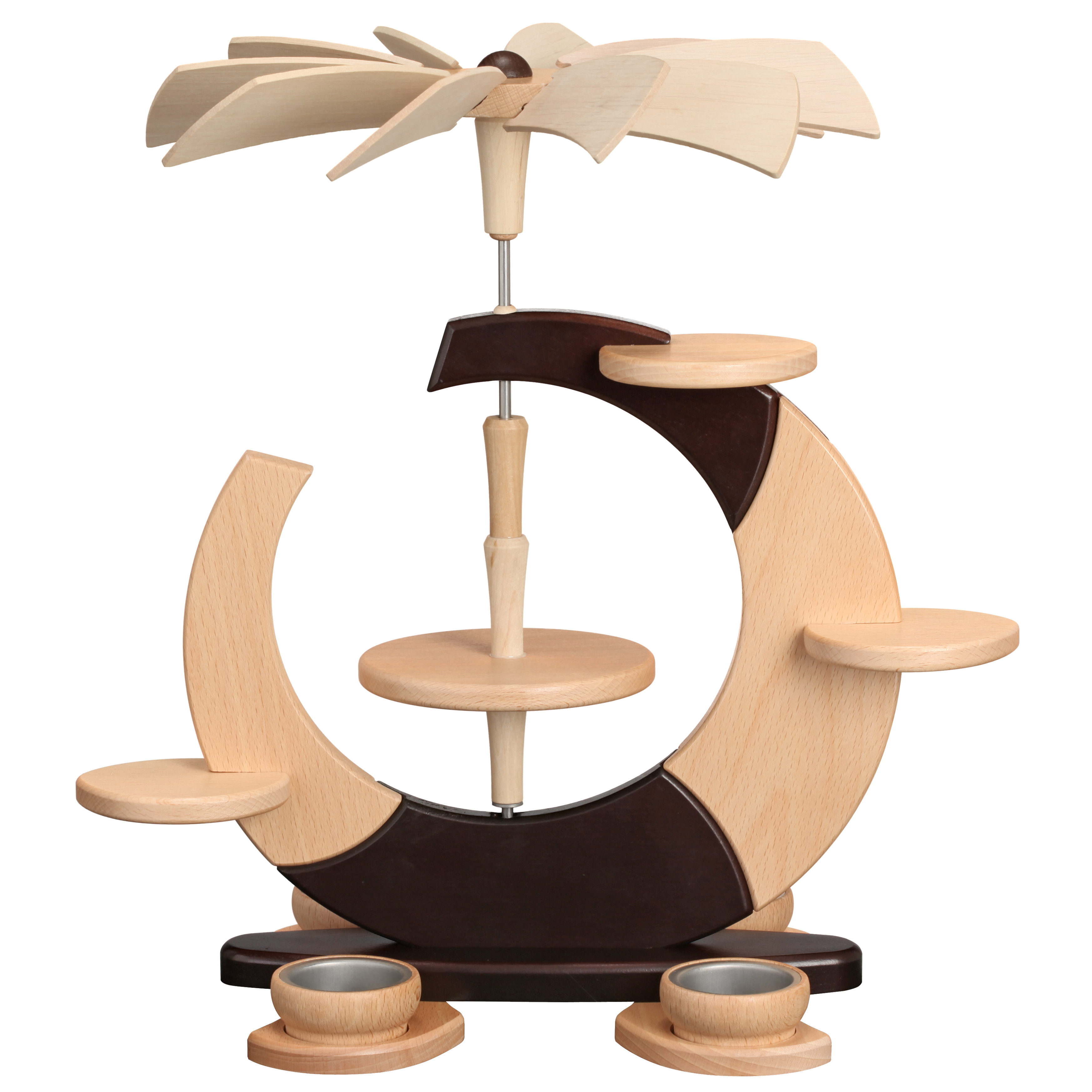 Pyramide Design "offener Kreis" unbestückt - Original Erzgebirge Holzkunst 