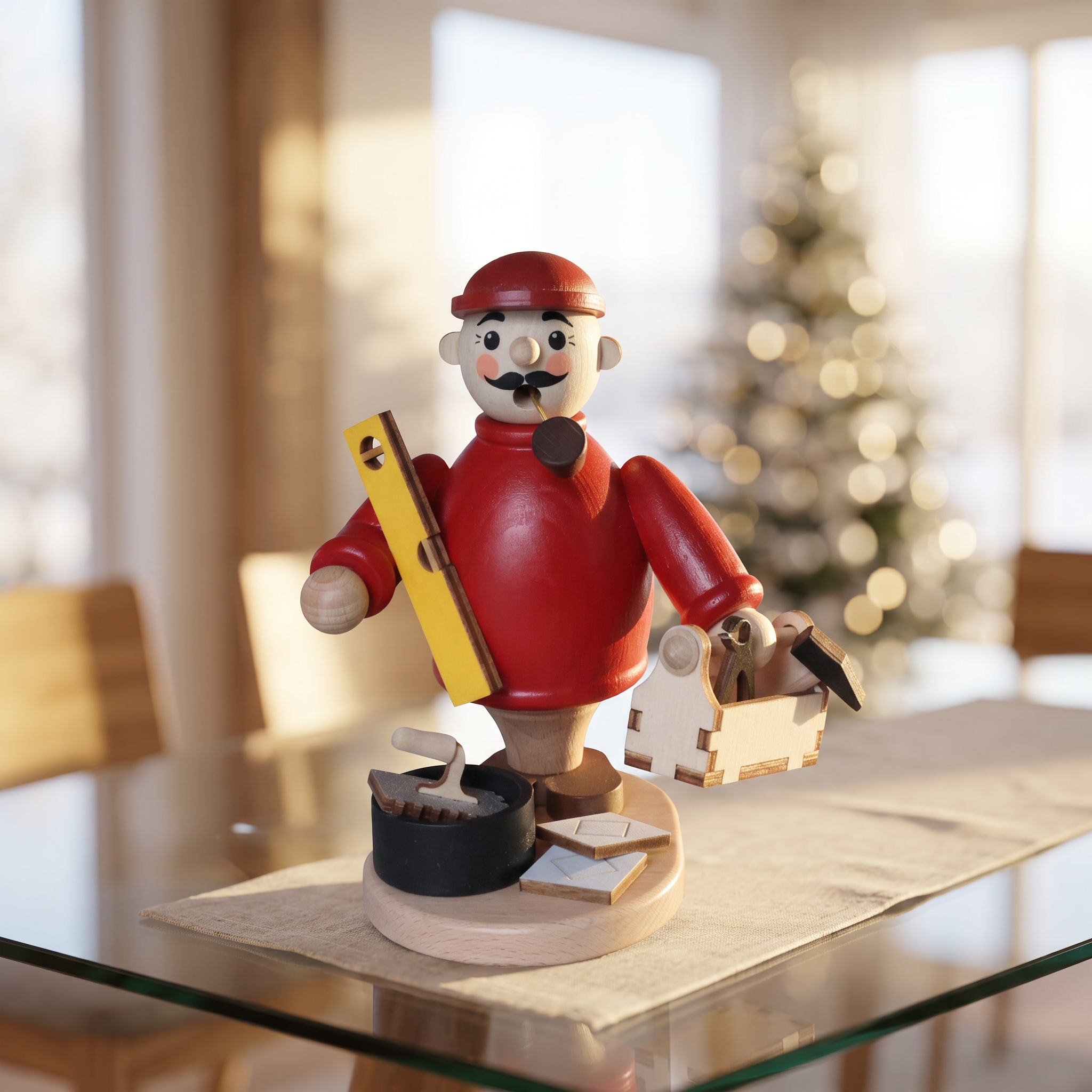 Räuchermann Fliesenleger aus unserer "Geschenke-Serie" - Original Erzgebirge