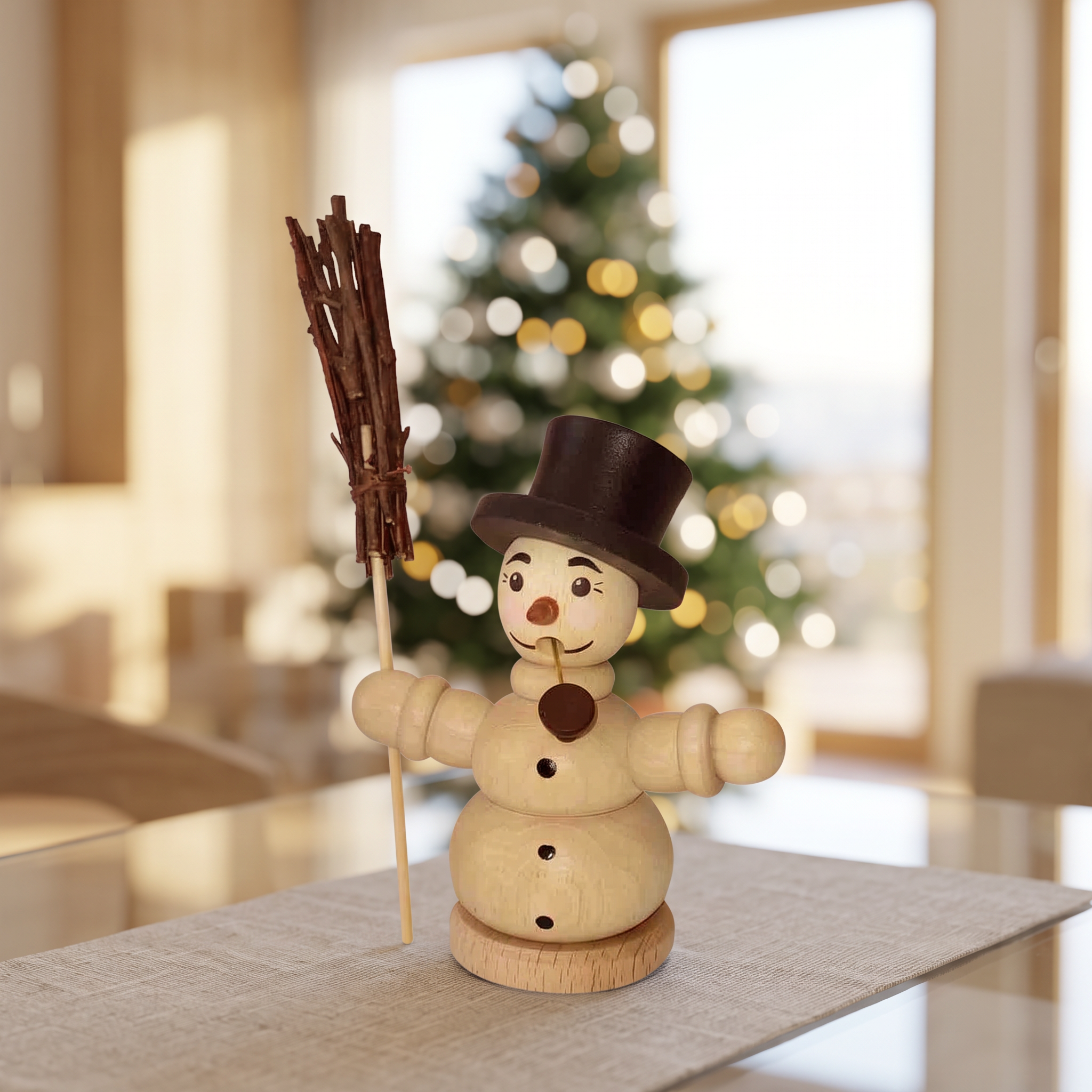 Räuchermann Schneemann aus unserer "Geschenke-Serie" - Original Erzgebirge