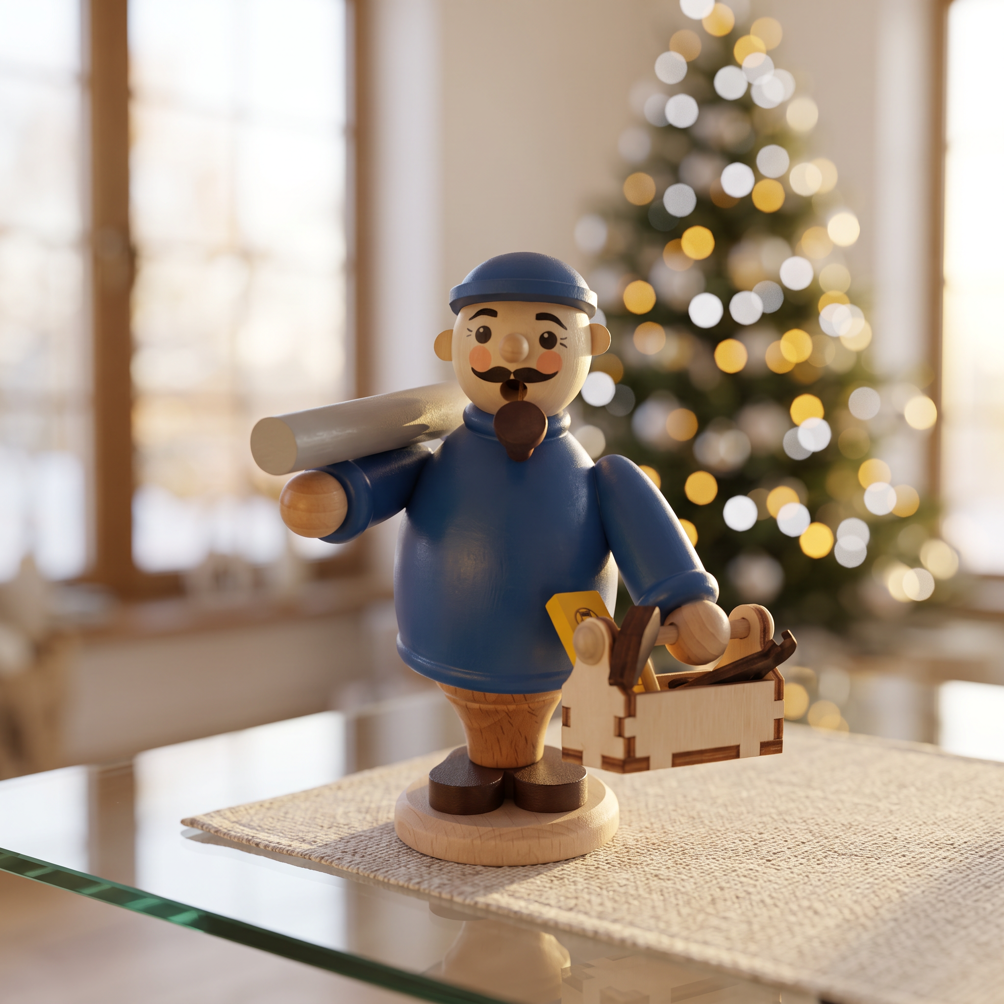 Räuchermann Installateur aus unserer "Geschenke-Serie" - Original Erzgebirge