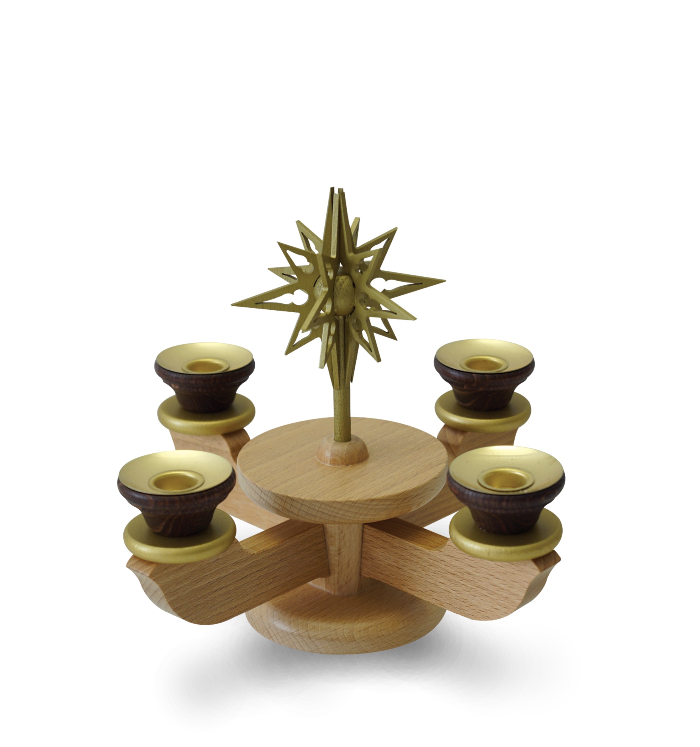 Adventsleuchter klein natur