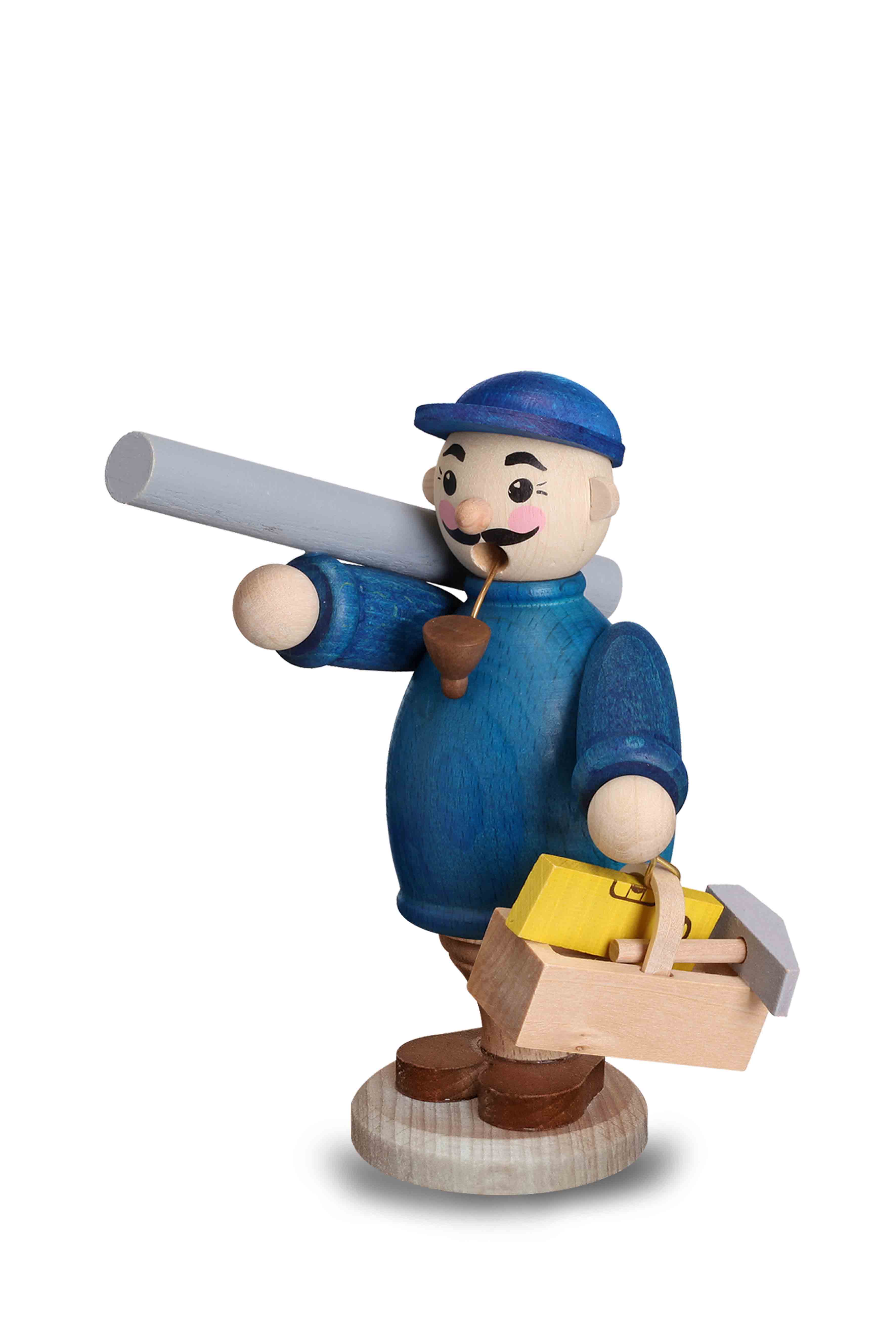 Räuchermann Installateur aus unserer "Geschenke-Serie" - Original Erzgebirge