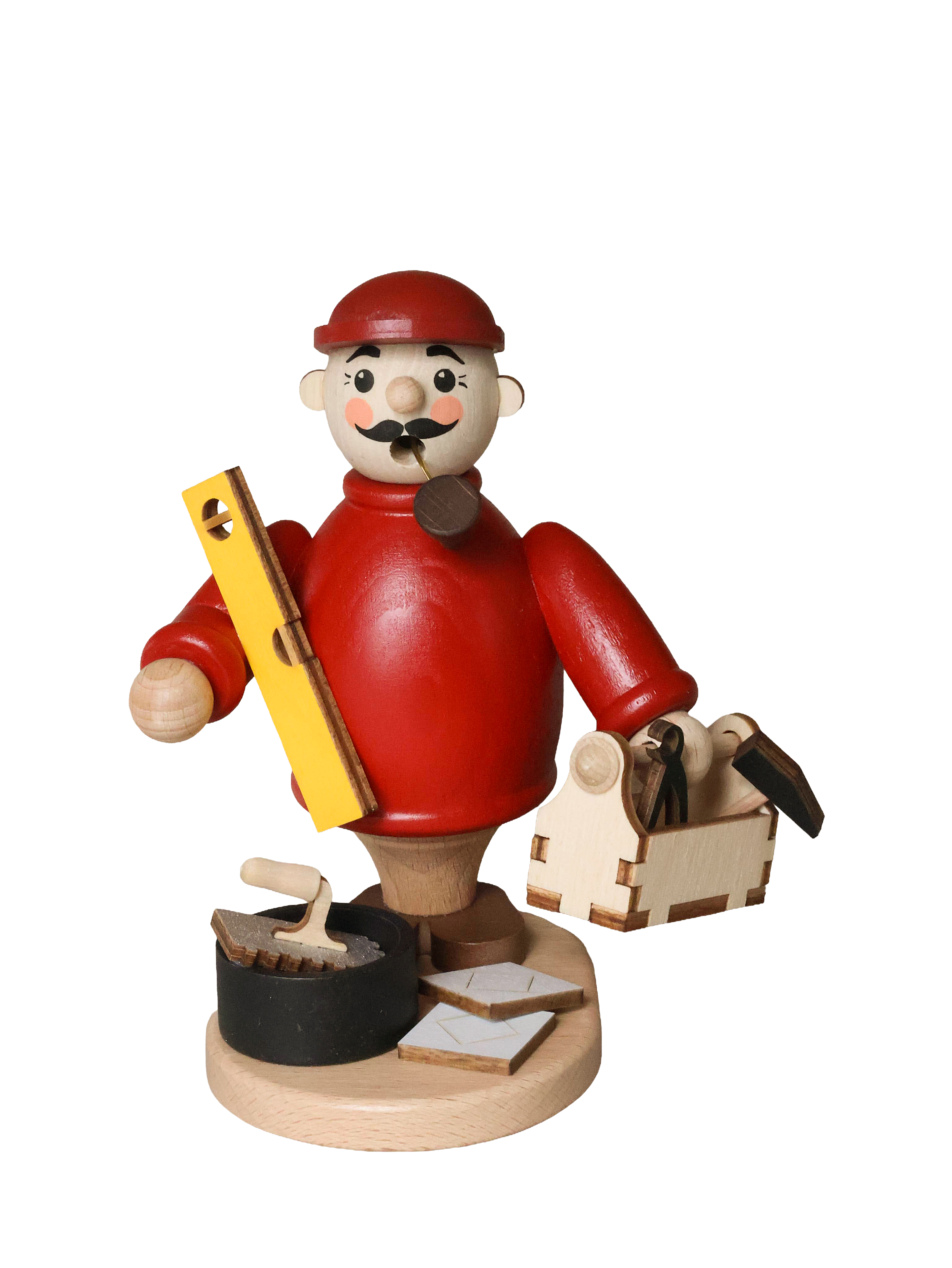 Räuchermann Fliesenleger aus unserer "Geschenke-Serie" - Original Erzgebirge